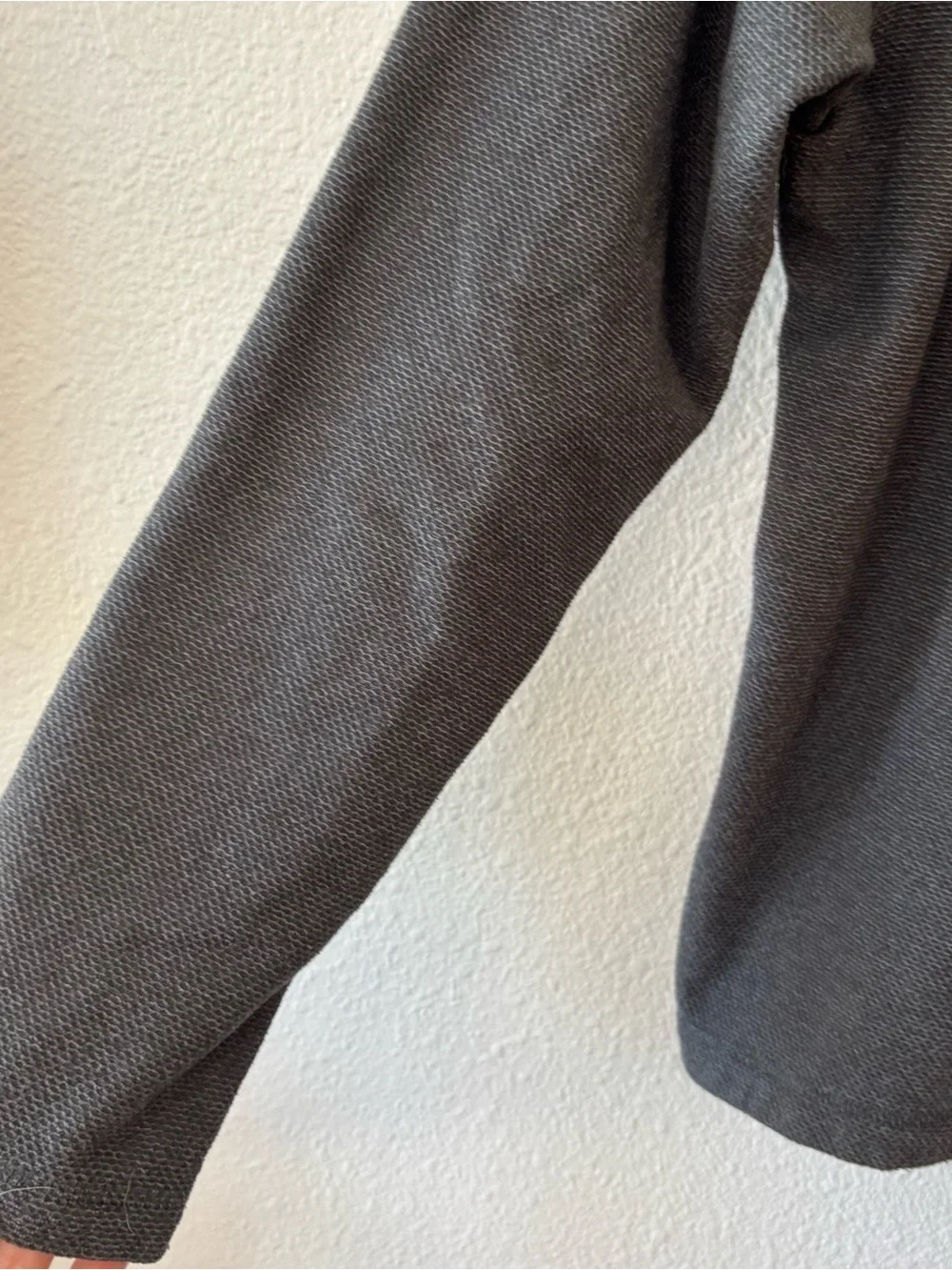 The North Face Men's Gray 1/4 Zip Textured Pullover Sweater XL Outdoors